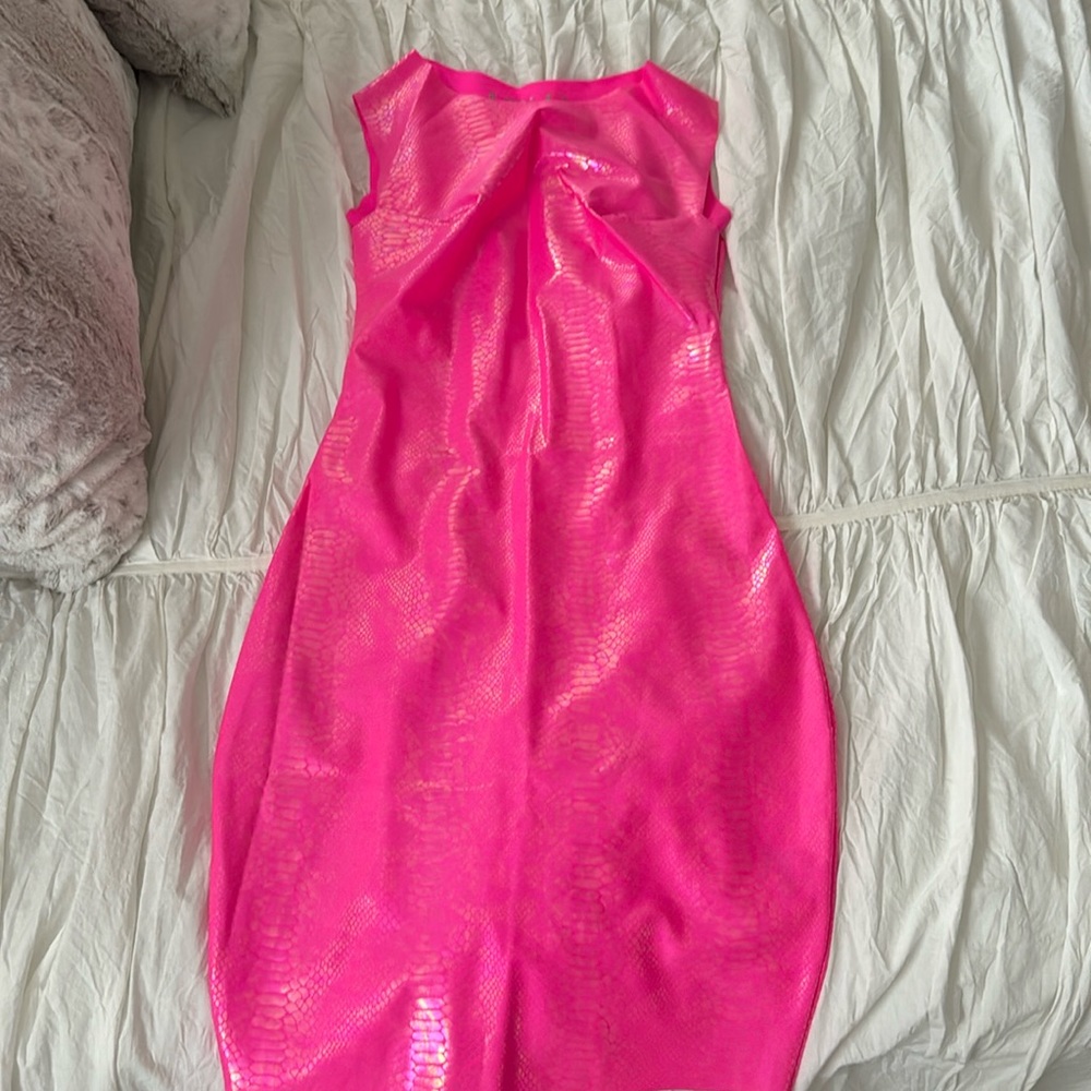 Snake bodycon dress